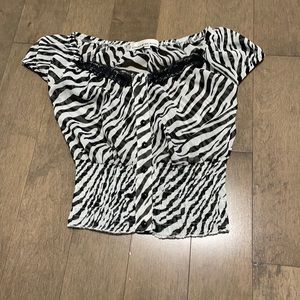 Zebra print blouse